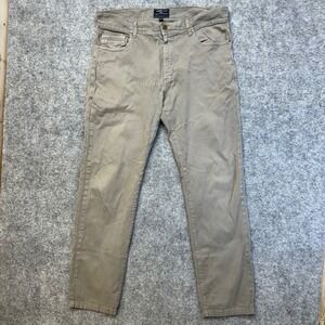 Halsey 44 Textured Dobby Pants Mens 34 Taupe Brown Good 5-Pocket Trousers